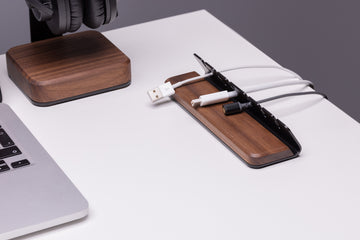 Wood & Steel Cable Organizer